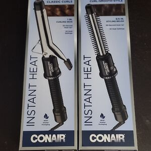 CONAIR INSTANT HEAT CURLING IRON & BRUSH